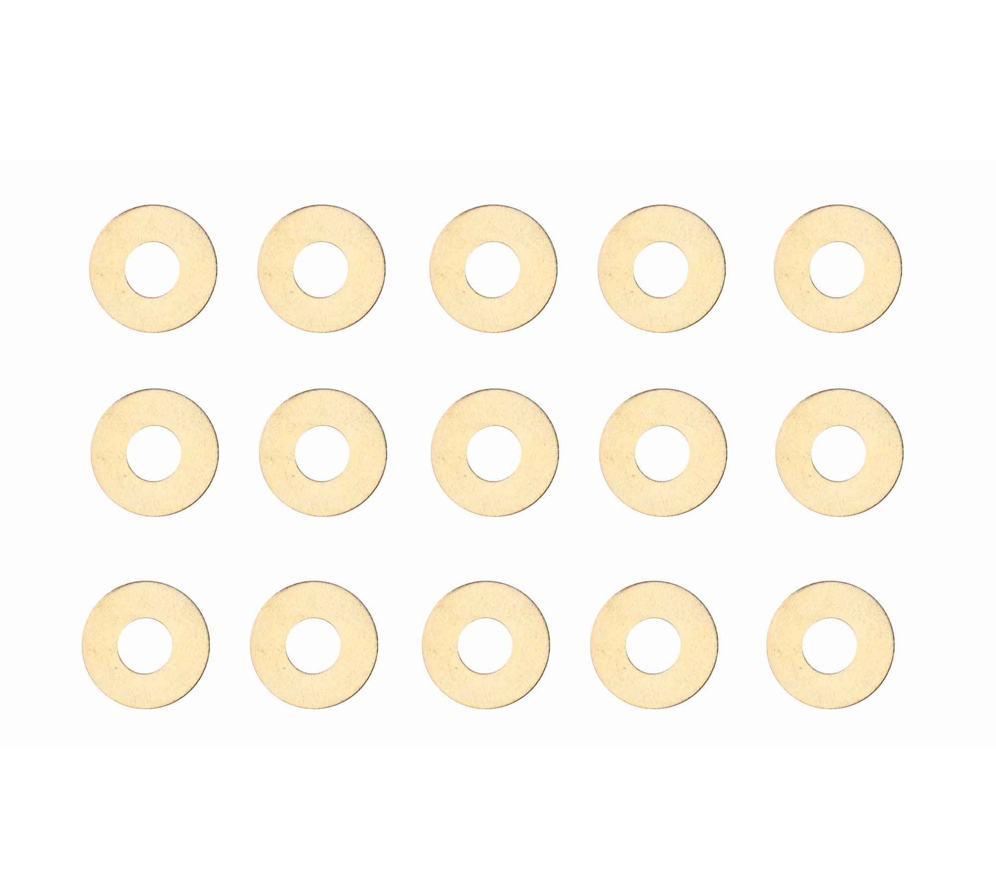 Compatible with CQC-7 Series EDC Pocket Knife Brass Washer Gasket, Folding Knives Replacement Cushion pad Ring,Pivot Pin Bearing Shim Gasket for Knives Maker, 0.8x16x6.2 mm,Pack of 15 pcs