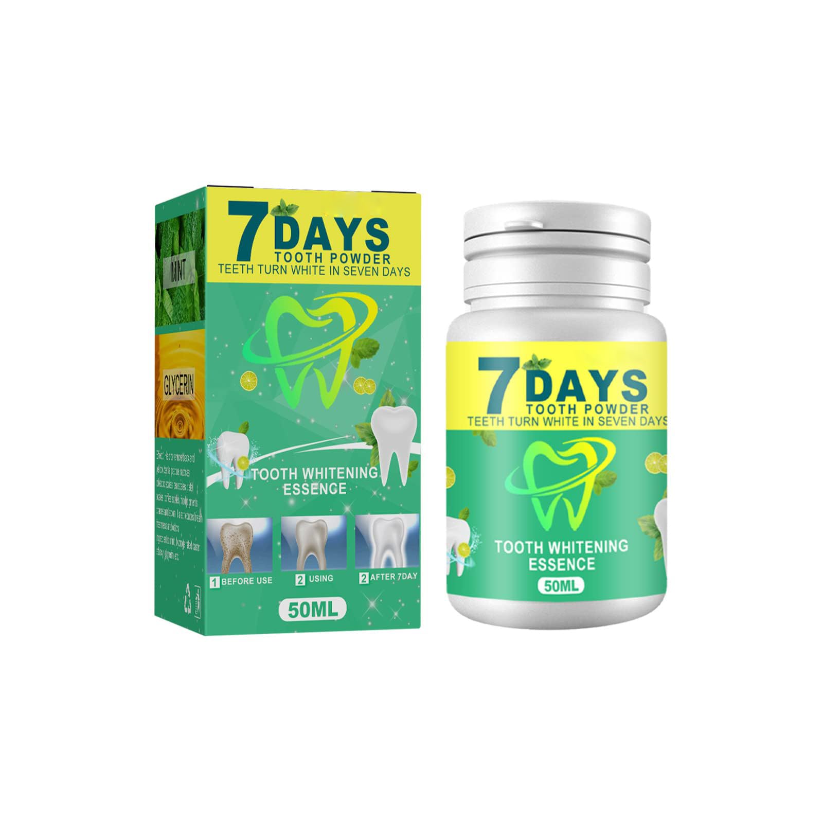 Teeth Whitening Powder Whitener Supply Tea Coffee Wine Smoking Stain Remover Sensitivity Pain Free Formula for a Bright