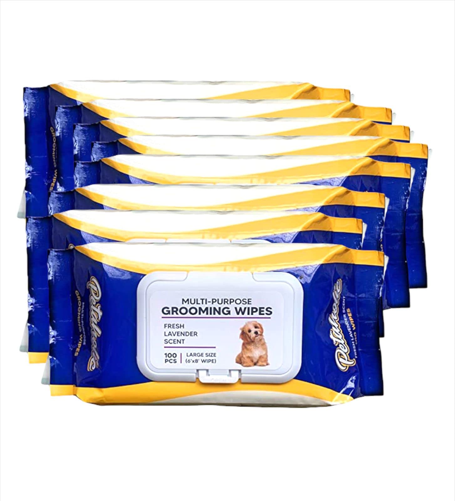 DOGTOWN Fresh Lavender Scent Anti-Bacterial Grooming Wipes for Dogs & Cats | Safe & Alcohol Free Pet Wipes (Pack of 8) (B09XHT1DMR) Amazon Price History, Amazon Price Tracker