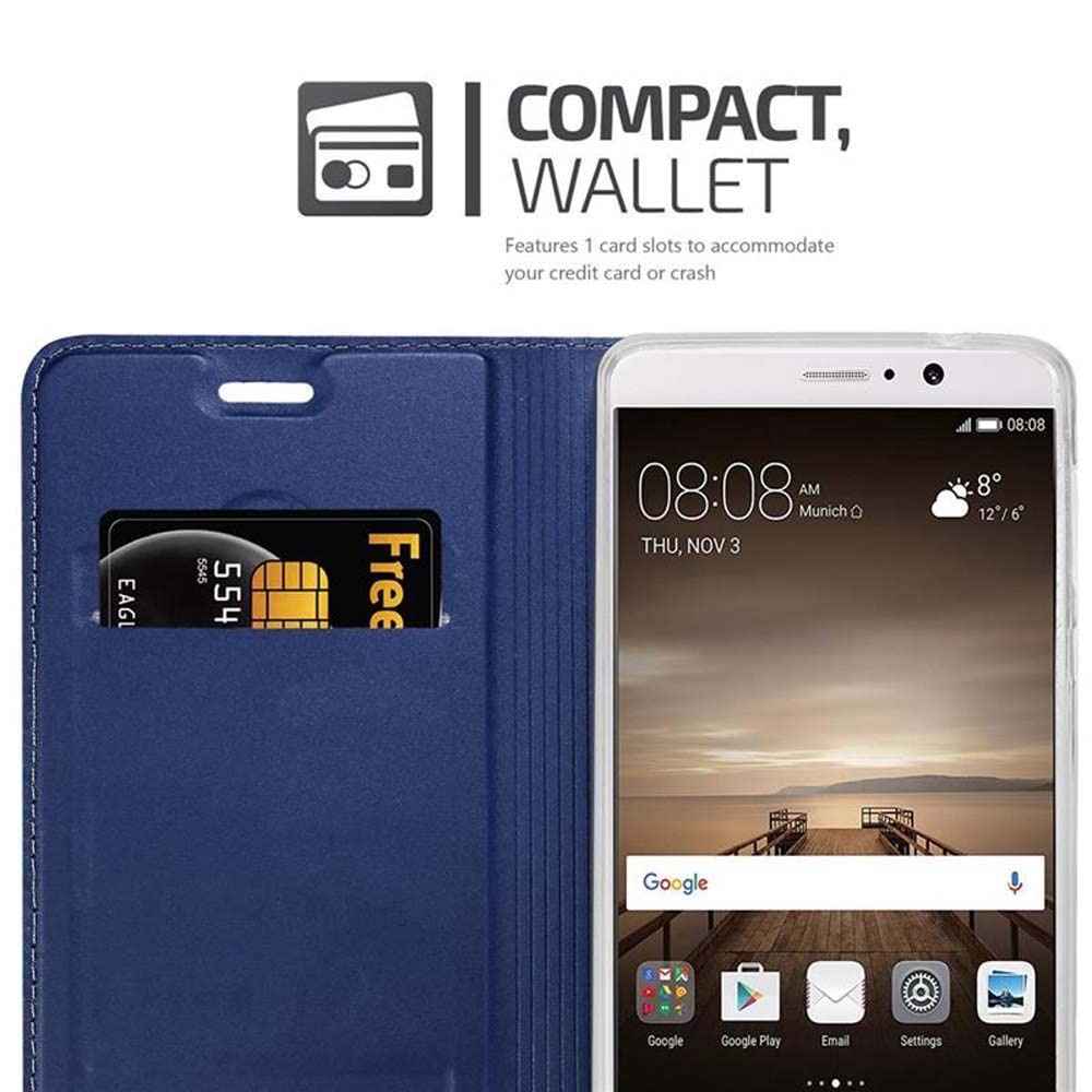 Cadorabo Custodia A Libro Per Huawei Mate S – Portafoglio In Pelle PU Blu Scuro, Con Slot Carte E Chiusura Magnetica, Funzione Stand - 2