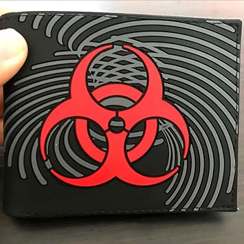 I0I&I0I Anime Wallet, Resident Evil Protection Umbrella Short Section Male and Female Students Anime Peripheral Wallet Wallet Card Holder (D)