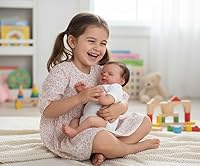 Vista 6 de Pinky Reborn Preciosas muñecas de bebé recién nacidas impermeables de cuerpo completo de vinilo de 18 pulgadas, muñecas de bebé durmiendo reales que