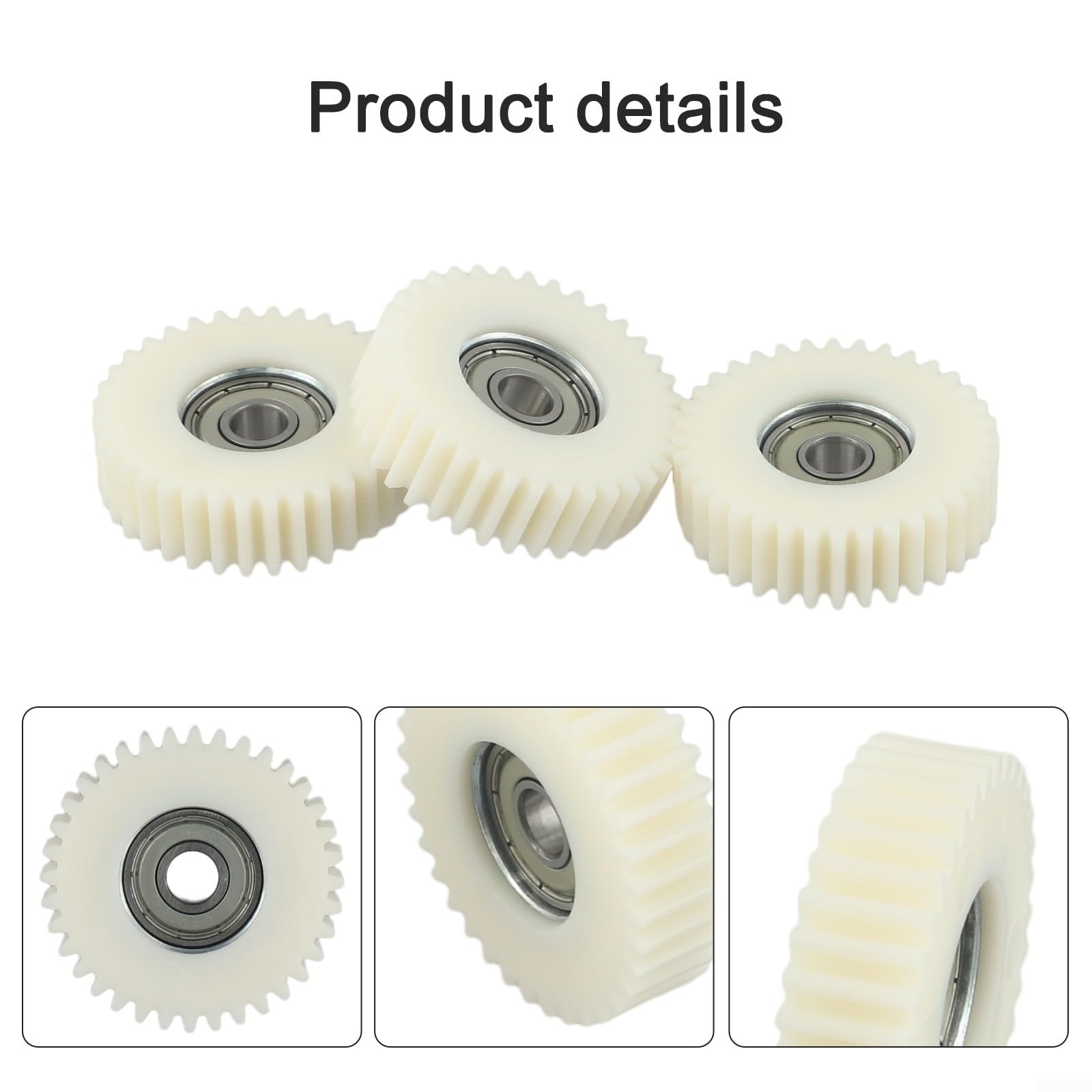 Confezione da 3 ingranaggi in nylon 36T per motore mozzo E-Bike, compatibili con Bafang MXUS 500W, accessori di conversione per biciclette, diametro 47 mm
