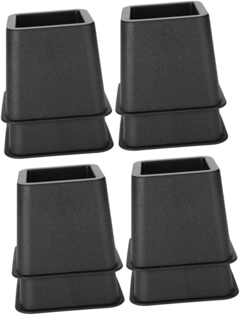 KICHOUSE 8pcs Furniture Riser Bed Leg Lifters Couch Leg Risers for Easy Access Slip Bottom Noiseless Furniture Protectors