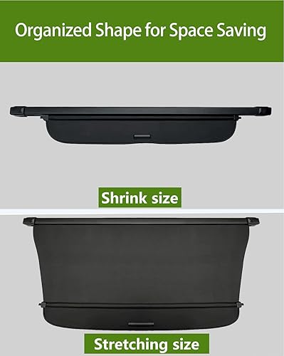 Miniatura 13 de Cubierta de carga para Toyota RAV4 2013-2018, cubierta retráctil impermeable mejorada para maletero de Toyota, cubierta trasera resistente a