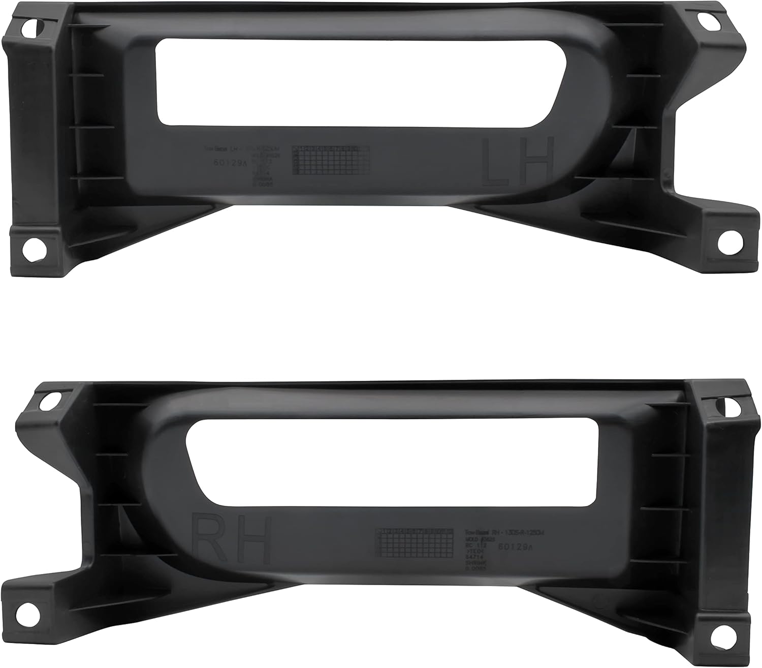 KEWISAUTO Front Driver Passenger Tow Hooks Bezel Bracket for Ram 1500 13-18, Left Right Tow Hook Bezel Set for Dodge Ram 1500 2013 2014 2015 2016 2017 2018 Accessories (2PCS, Replace #68196982AA)