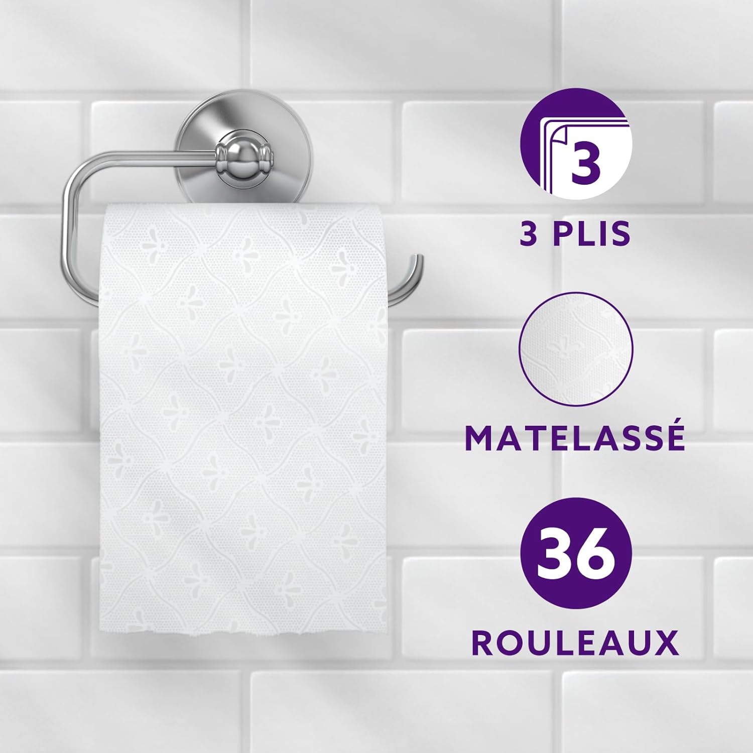 by Amazon Papier Toilette Matelassé: Douceur et Confort Supérieur (36 Rouleaux) - Description