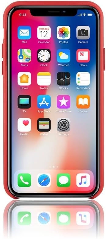 SNAP Edge Hard CASE Collection for iPhone X (Burgundy RED), Polished Exterior and Luxurious Micro-Suede Interior Gives Your iPhone X an Elegant Profile. Soft Leatherette Exterior.