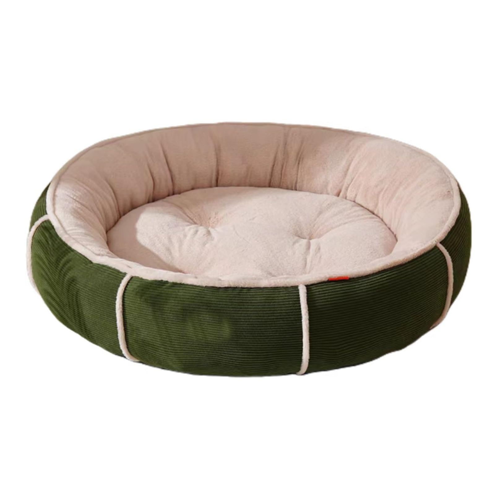 Cuccia for Gatti Cuccia Gatto Letto for Cani Rotondo Ciambella Morbido Peluche Tondo for Animali Domestici Gatto Morbido Lettino(Green,XL 90 * 90 * 23CM)