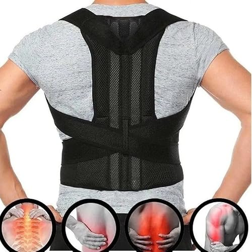 Cinta Postural Corretor de Postura e Lombar Magnético Colete Neoprene (XGG)
