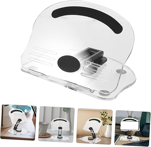 Miniatura 4 de NUOBESTY Soporte para computadora portátil, soporte para teléfono celular, soporte de escritorio para tableta, base para tableta, soporte ajustable