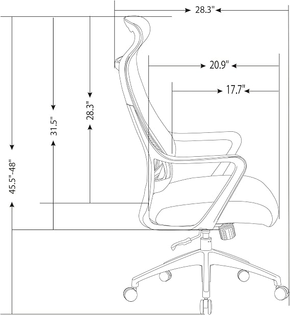 Realspace Lenzer Mesh High-Back Task Office Chair, Black, BIFMA Compliant