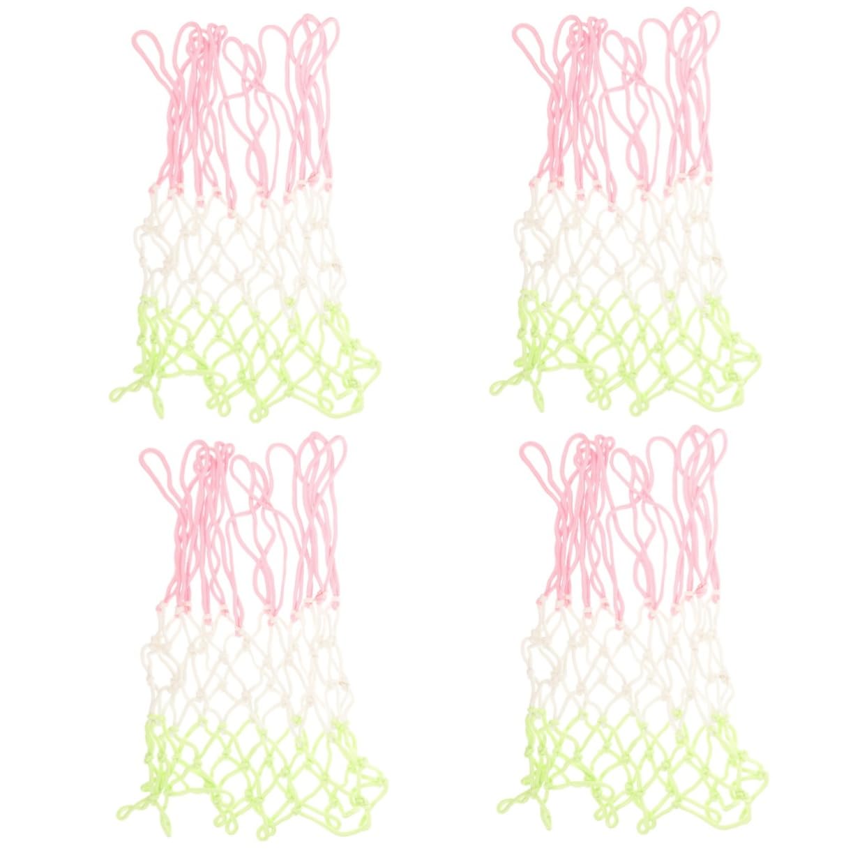 GALPADA 4pcs Glowing Basketball Hoop Net Outdoor Basketball Net Replacement for Hoop Chinlon h