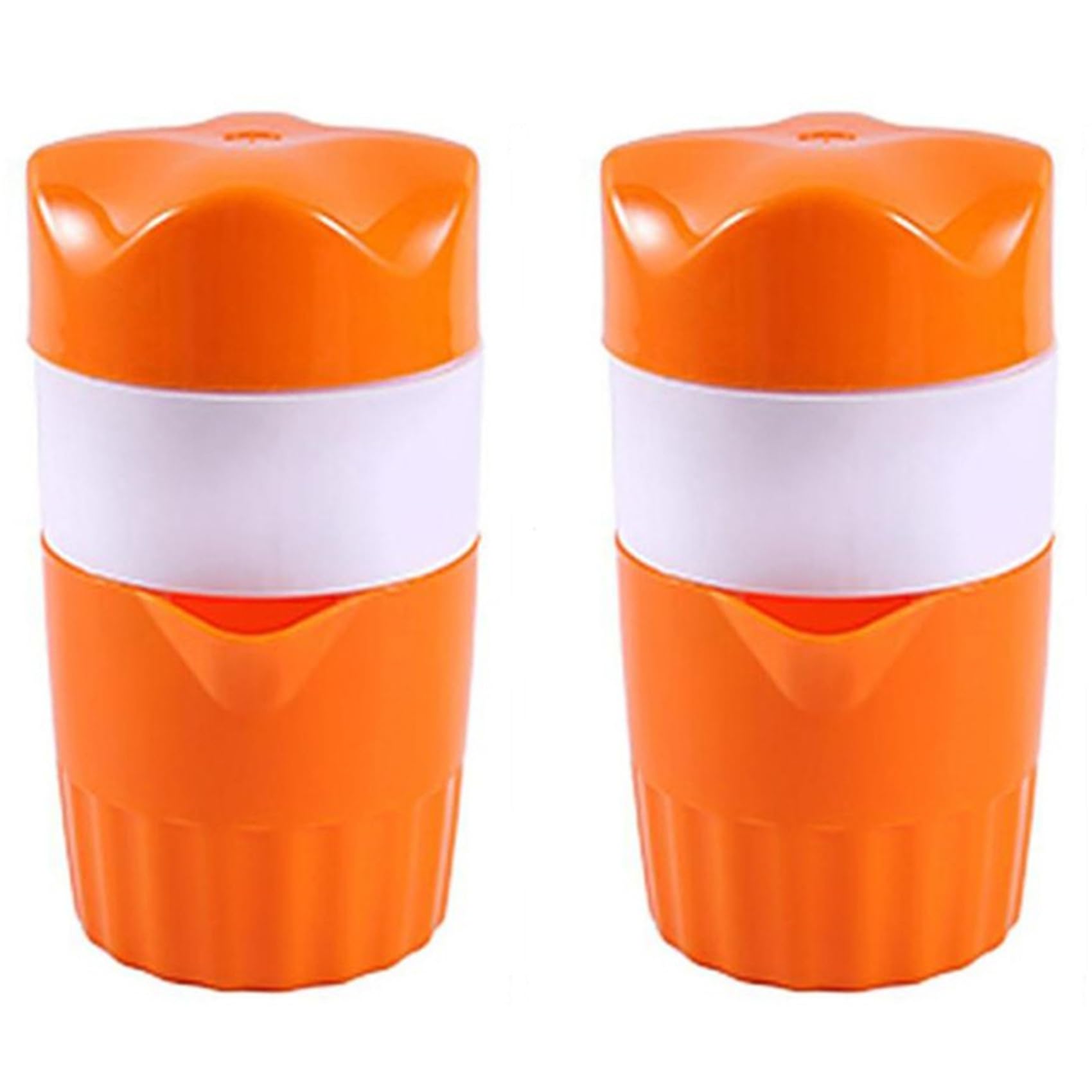 Hndhbfgrt 2X Portable Juicer Orange Lemon Mini Squeezer Fruit Juice Maker for Household