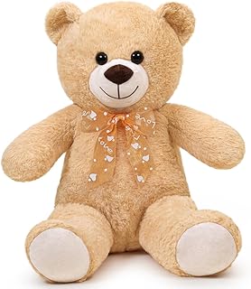 Teddy Bear Stuffed Animal 16'' Small Teddy Bear Plush Toy Gift for Valentine Christmas Birthday Light Brown