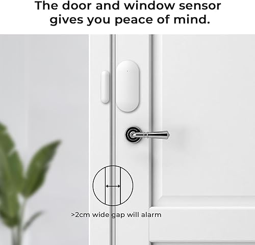 Miniatura 4 de Sistema de alarma de pantalla táctil para seguridad en toda la casa, kit de 20 piezas con sirena inalámbrica, sensor de movimiento PIR, sensor de