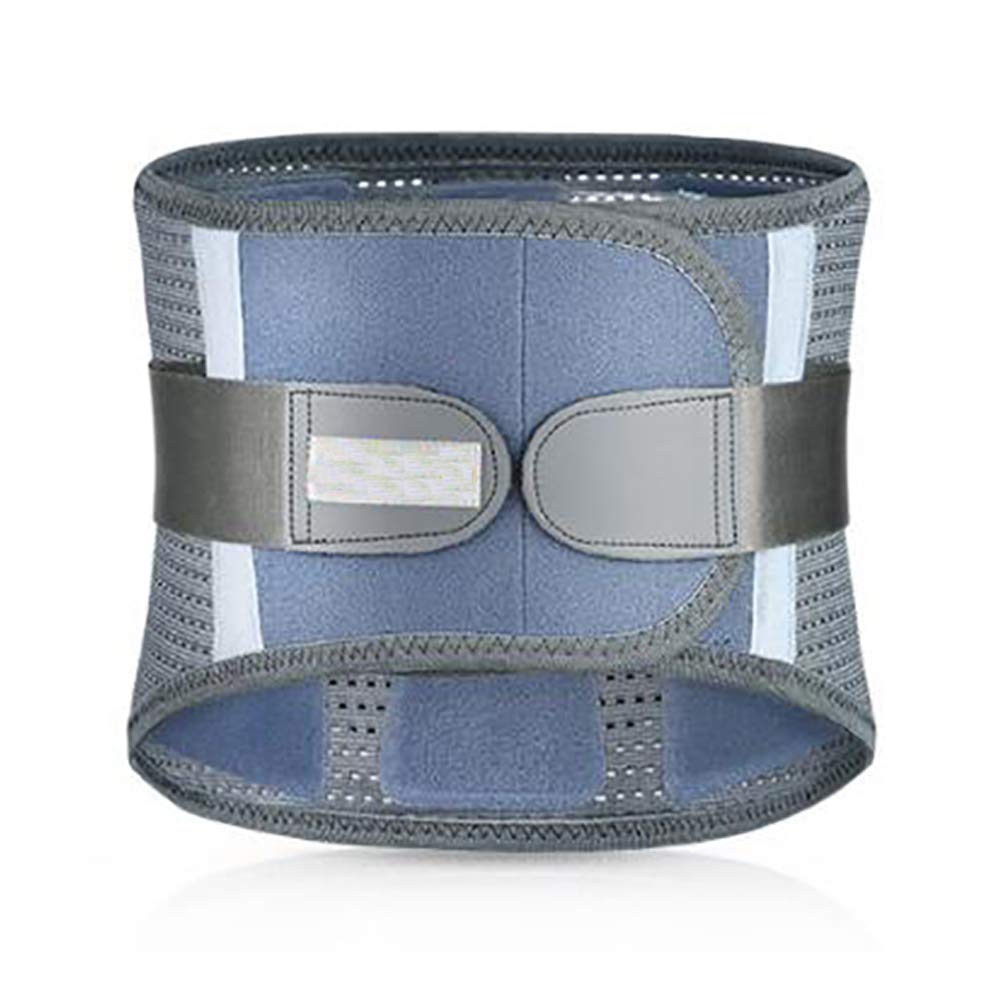Faja Lumbar Fitness - Ciática, escoliosis, Discos herniados, Alivio de tensión y esguince - con Almohadilla Lumbar extraíble,Darkgray,S