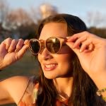 ZENOTTIC Petites Lunettes de soleil Rondes pour Hommes Femmes Vintage Retro Polarized Circle Lunettes de Soleil UV400 Protection