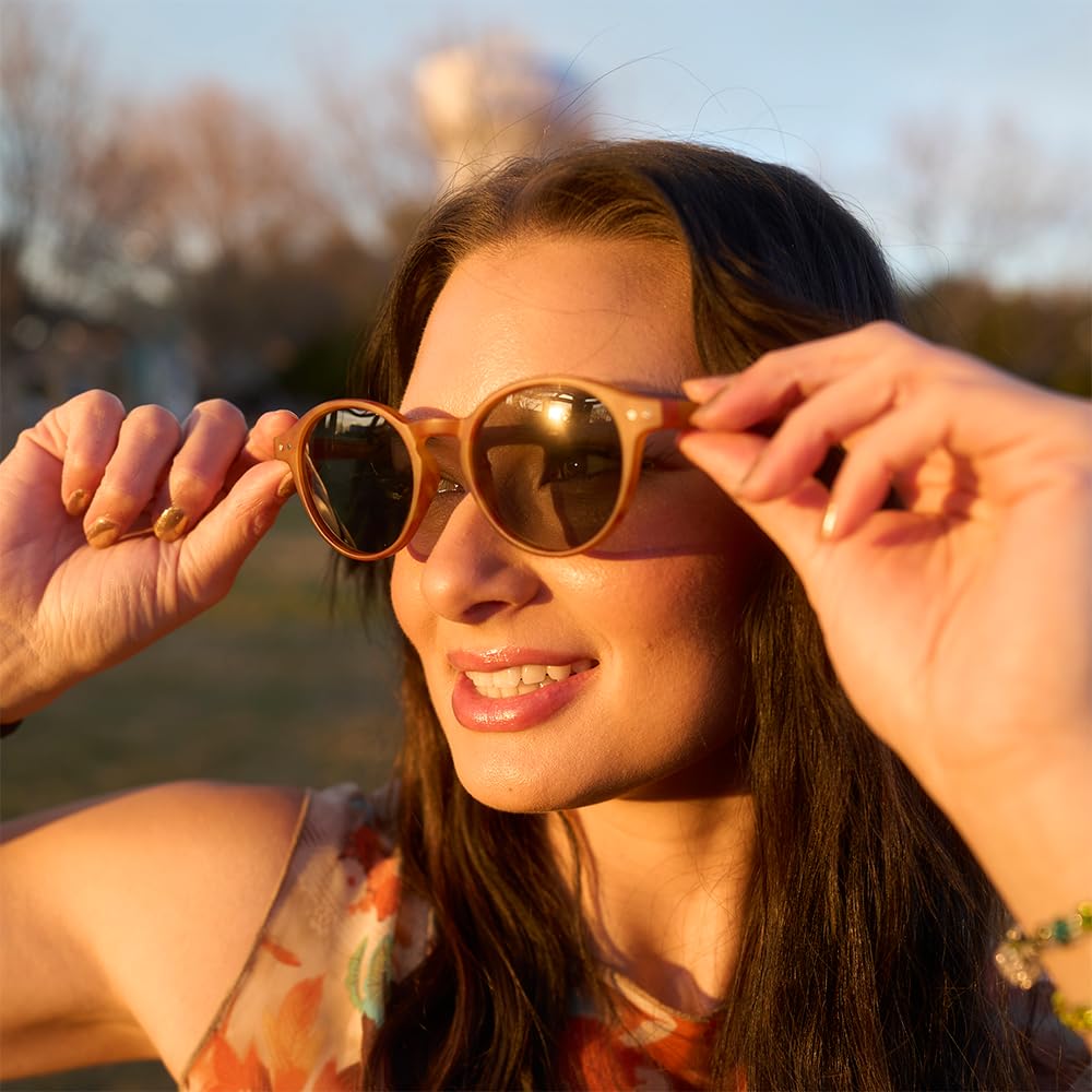 ZENOTTIC Gafas de sol Polarizadas Redondo Retrospectivo Cl¨¢sico Retrospectivo Lentes de sol Marco UV400 Para hombres y mujeres ¡­