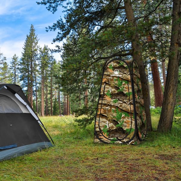 Pop Up Pod - Tienda de Ducha de Privacidad, Vestidor o Cubículo Portátil para Baño con Bolsa de Transporte para Camping, Playa o Tailgate de Wakeman Outdoors (Camo) miniatura 4