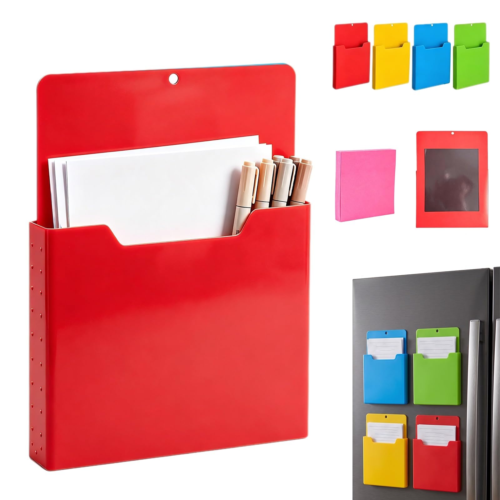 Magnetic Utility & File Holder, A4 Size Wall File Organizer