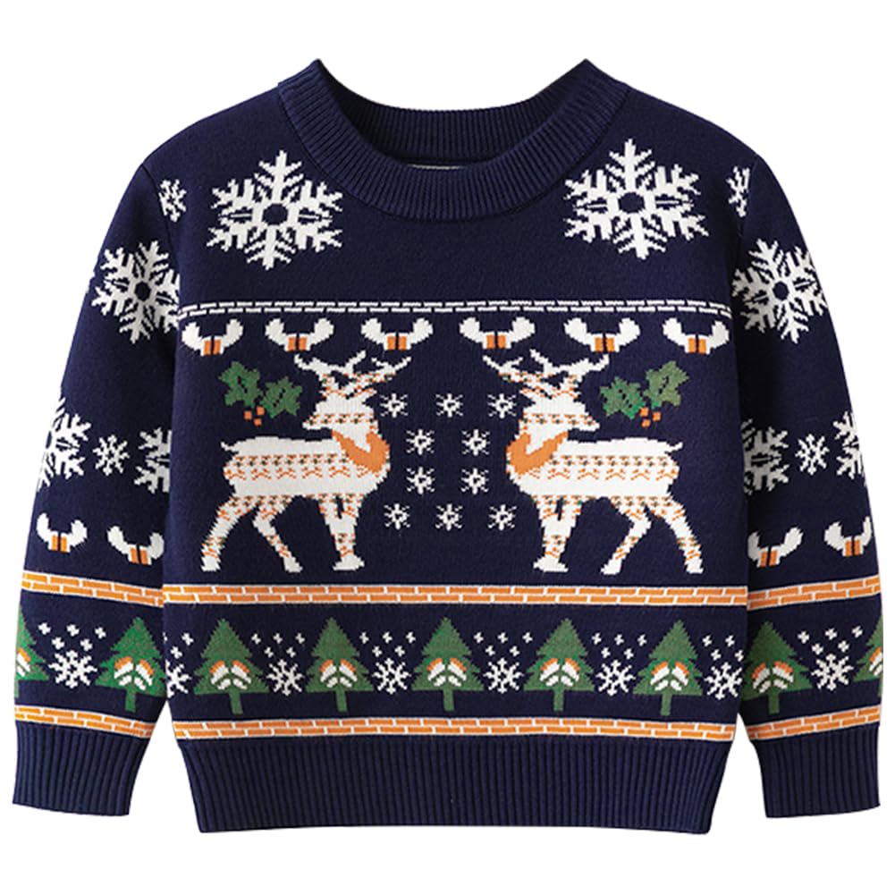 Remimi Kids Christmas Sweater for Toddler Girls Boys Holiday Pullover Top
