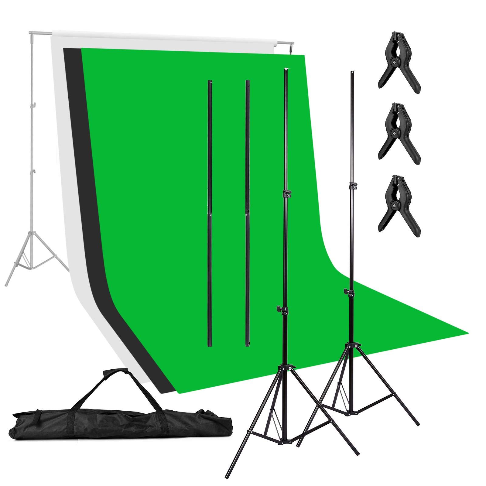 Buy Amzdeal Photo Backdrop Stand Kits 10ft x 6.6ft Adjustable