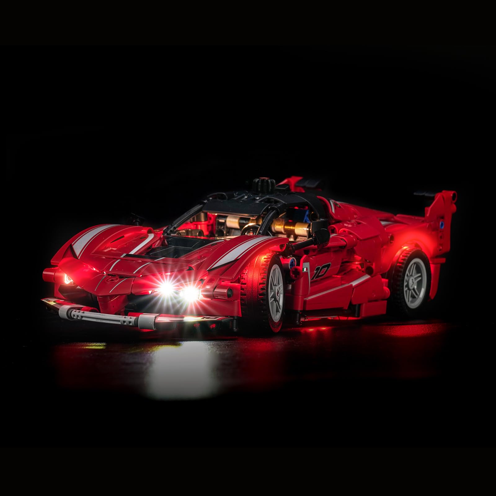 Juego de luces LED compatible con Lego 42212 Ferrari FXX K (sin modelo), juego de iluminación decorativa compatible con Lego Ferrari FXX K juguete creativo - 1