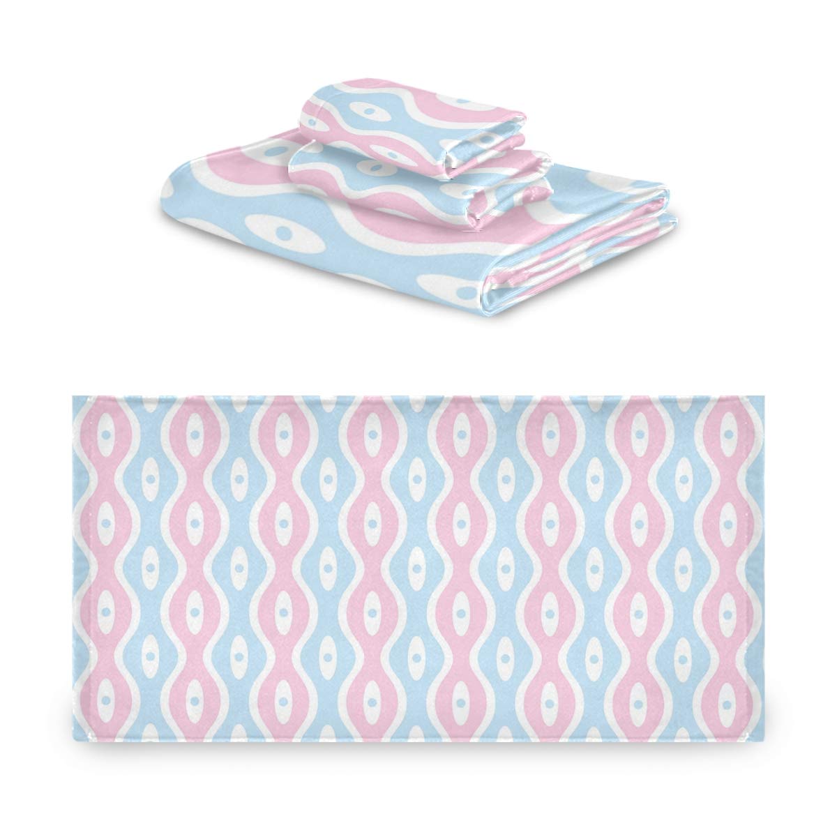 MONTOJ Fresh Baby Color Washrag Badetuch, Handtücher, 3-teiliges Set
