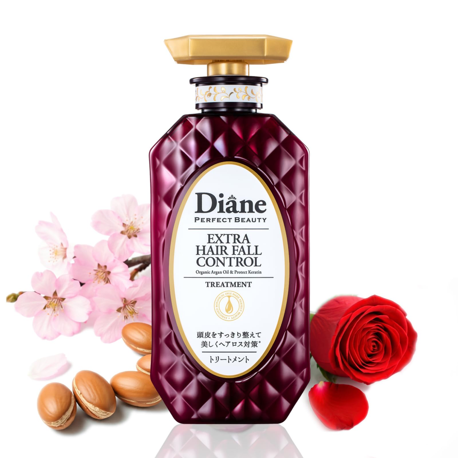 Thickening Conditioner for Men, Dry Itchy Scalp Treatment by Keratin, Ginseng Root & Protein, Argan Oil Conditioner for Women from Japan, 15.2 Fl Oz, EXTRA HAIR FALL CONTROL