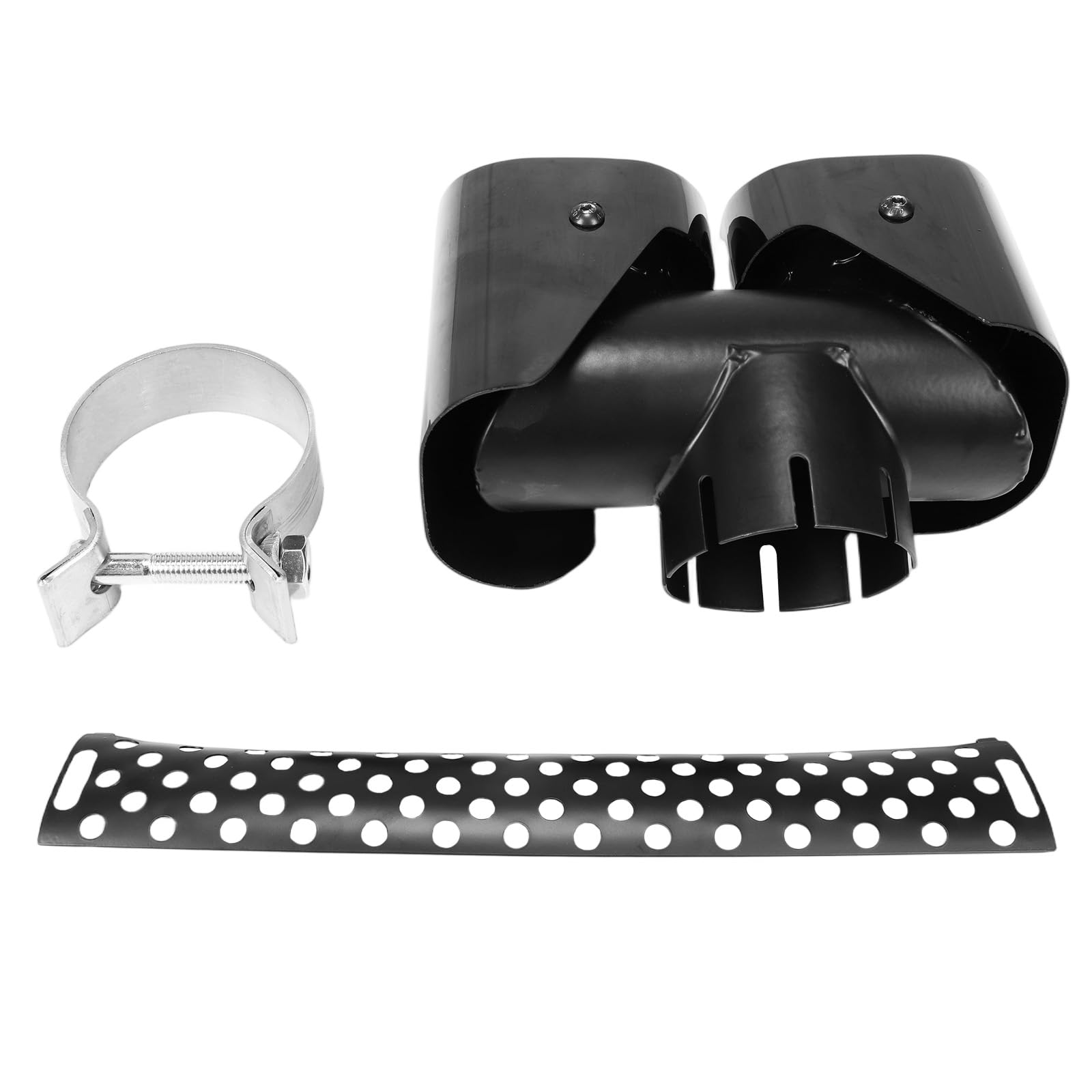 Stainless Steel Black Exhaust Tips for Land Rover Defender 90/110/130 (2020-2025) - Straight Outlet Decorative Exhaust Tailpipe Trim