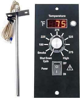 Replacement for Traeger Controller Parts Pellet Grills BAC236 Digital Kit Thermometer kit, Digital Thermostat Kit for Traeger Pellet Grills Digital Thermometer Pro Controller