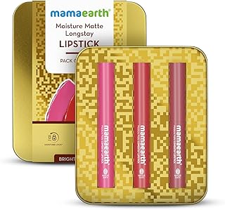 MamaearthMoisture Matte Long Stay Lipstick Minis Gift S...