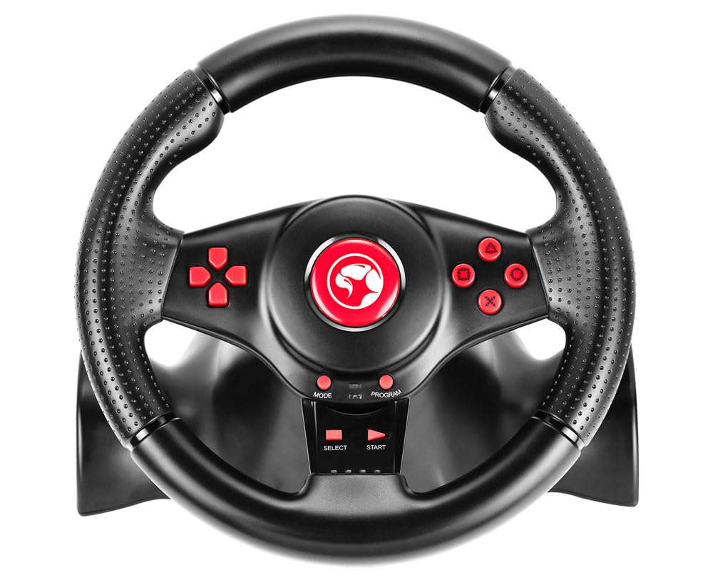MARVO Volante de carreras con cable USB GT-903 para PS4, PS3, Xbox One, Xbox 360, Switch, Android, PC