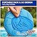 SwimWays Spring Float Premium Hammock Pool Lounger, Inflatable Pool Floats Adult with Fast Inflation for Ages 15 & Up, Sky Blue