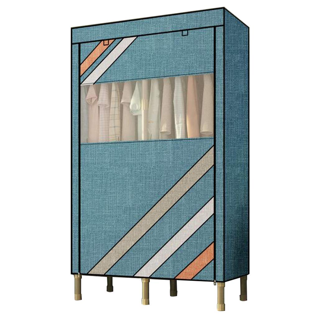 Armoire de rangement en tissu avec penderie et placard debout portable 105 cm