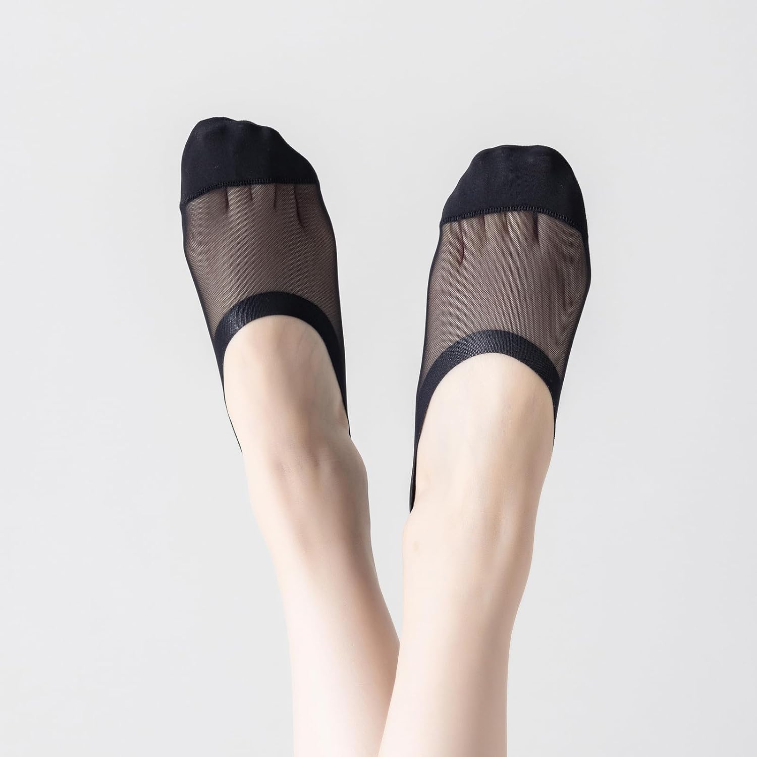 Thin No Show Socks Womens Low Cut Mesh Liner Socks Non Slip Invisible Breathable Footies - Image 5