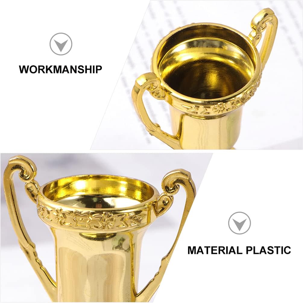 TOYANDONA 12 Pack Plastic Trophies 3.35In Small Prize Cups for Kids School Rewards Sports Competitions Party Favors Classroom Award Supplies - Image 4