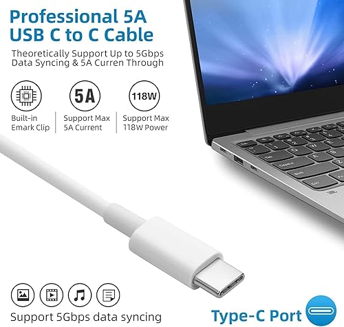 Miniatura 6 de Cargador Mac Book Pro de 118 W para MacBook Pro Mac Book Air 13 14 15 16 pulgadas 2018-2025 M1 M2 M3 M4 M5 Laptop Adaptador de corriente USB C de