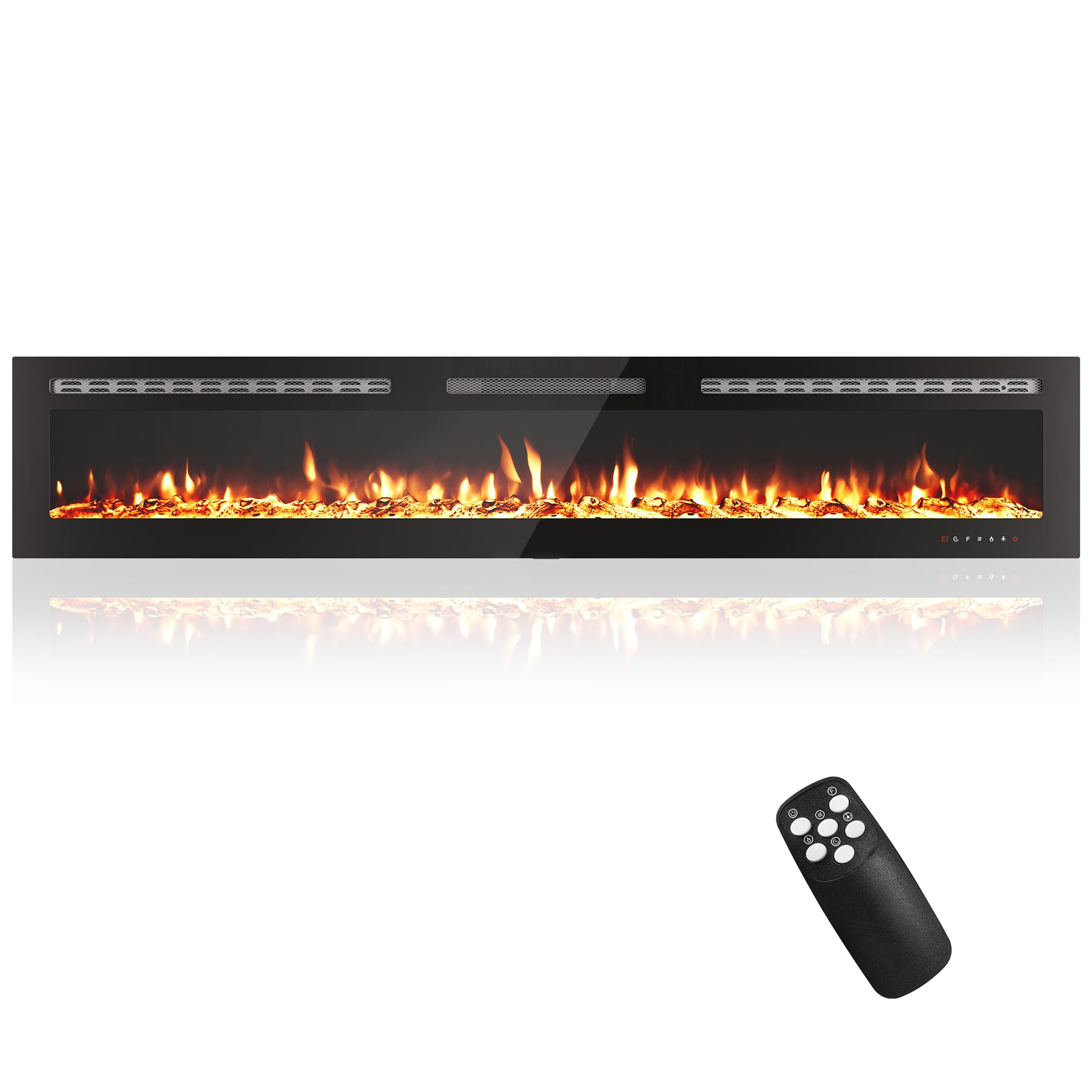 50 Inch Recessed Electric Fireplace