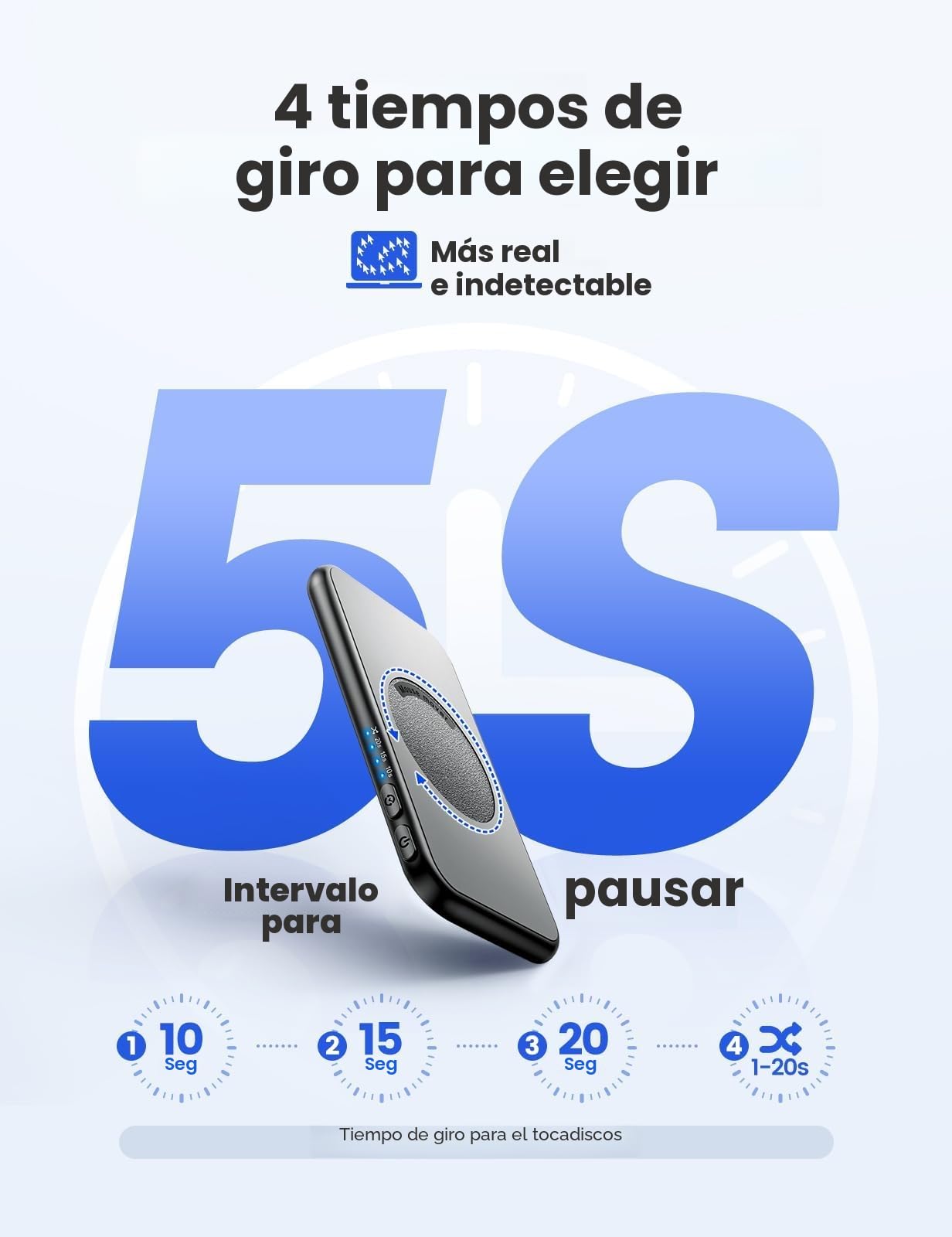 【Ultrafino y silencioso】Jiggler del ratón indetectable, dispositivo de movimiento del ratón con interruptor de encendido/apagado, agitador de ratón con movimiento aleatorio sin necesidad de drivers