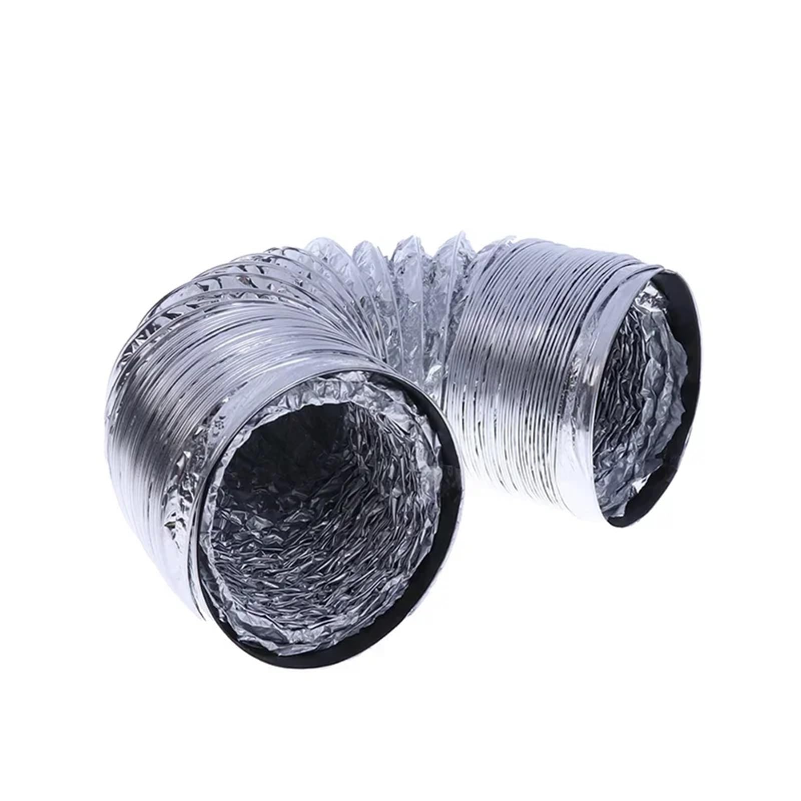Tubo per Stufa Tubo di Ventilazione da 4 Pollici 100mm Tubo di Alluminio in PVC Tubo di Ventilazione dell'Aria Tubo di Scarico Flessibile Condotto di Scarico 3/2M Sfiato del Sistema d'Aria