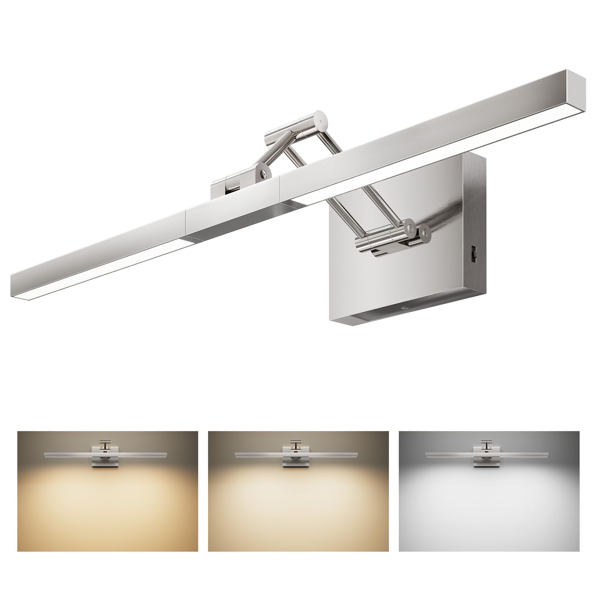 aipsun 24 inch modern led vanity lights adjustable