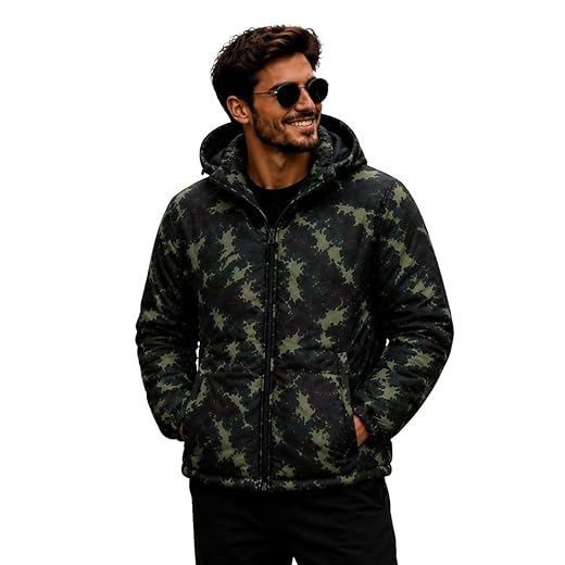 Jaqueta Blusa Motoqueiro Corta Vento Dupla Face Impermeável Camuflado Preto