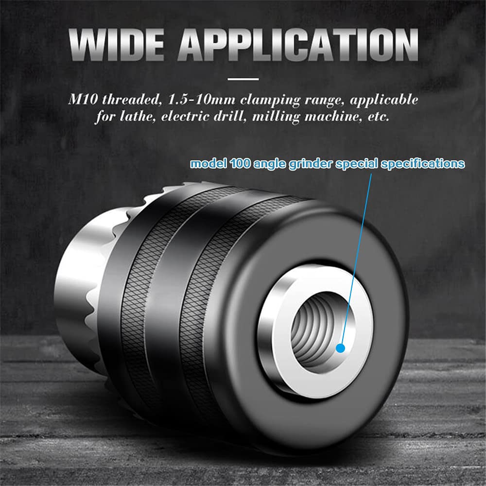 Srliya Angle Grinder Conversion Drill Rotary Chuck, Drill Chuck Conversion Tool - Image 2