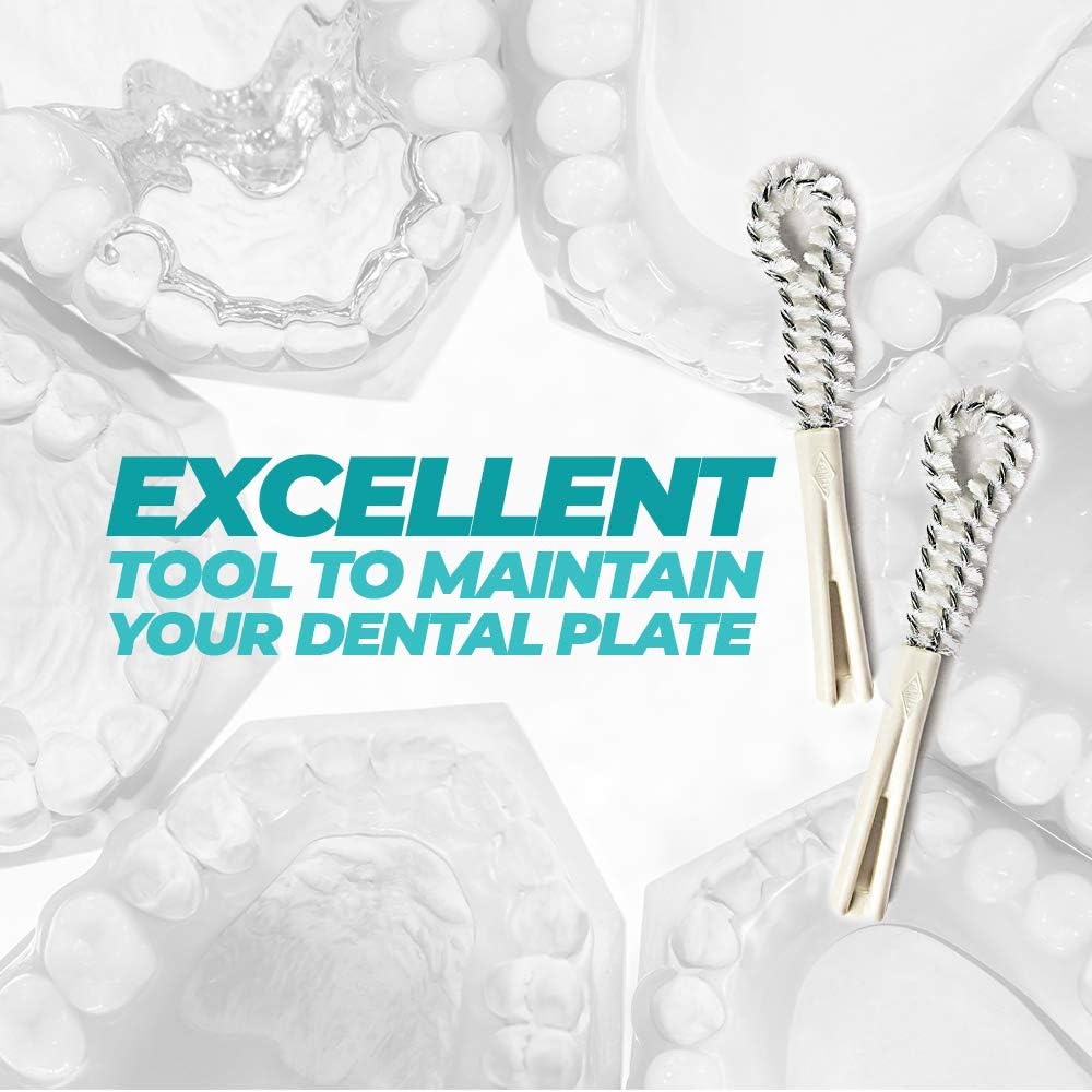 Fuller Brush Dental Plate Brush - High Quality Soft Hygienic Denture Cleaner - Small & Flexible Cleaning Tool for Dentures & Plates - Oral Hygiene for Men & Women (3-Count) : Beauty & Personal Care