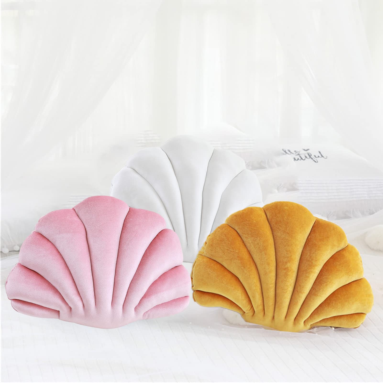 Wuztai Ensemble de Coussins en Fourrure, Housse de Coussin de Sofa en Velours Shu, Taie d'Oreiller Lombaire Décorative pour Salon Bureau