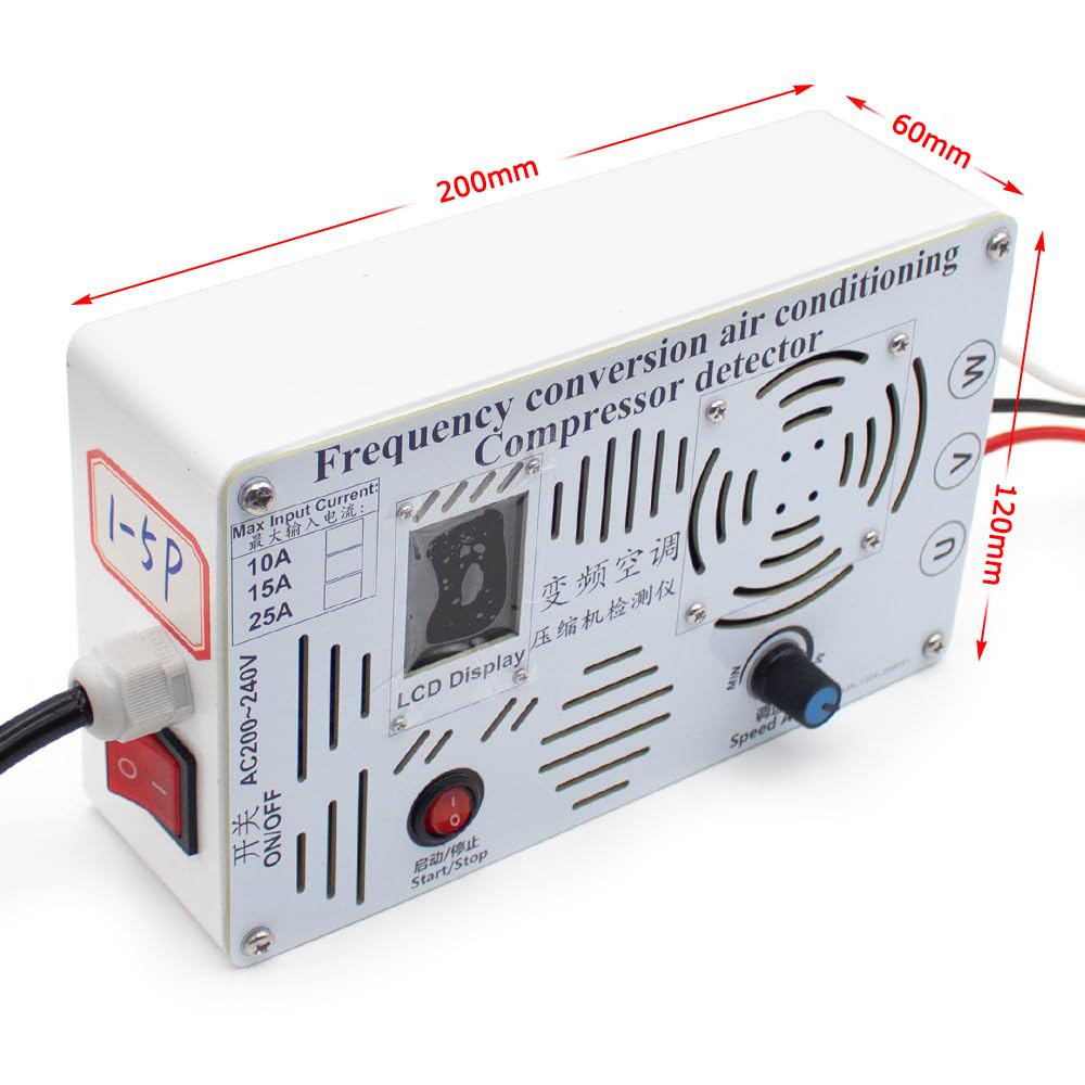 Probador de Compresores de Aire Acondicionado de Frecuencia Variable, Instrumento Universal de Prueba y Mantenimiento de Compresores de Frecuencia Variable (1-5HP)