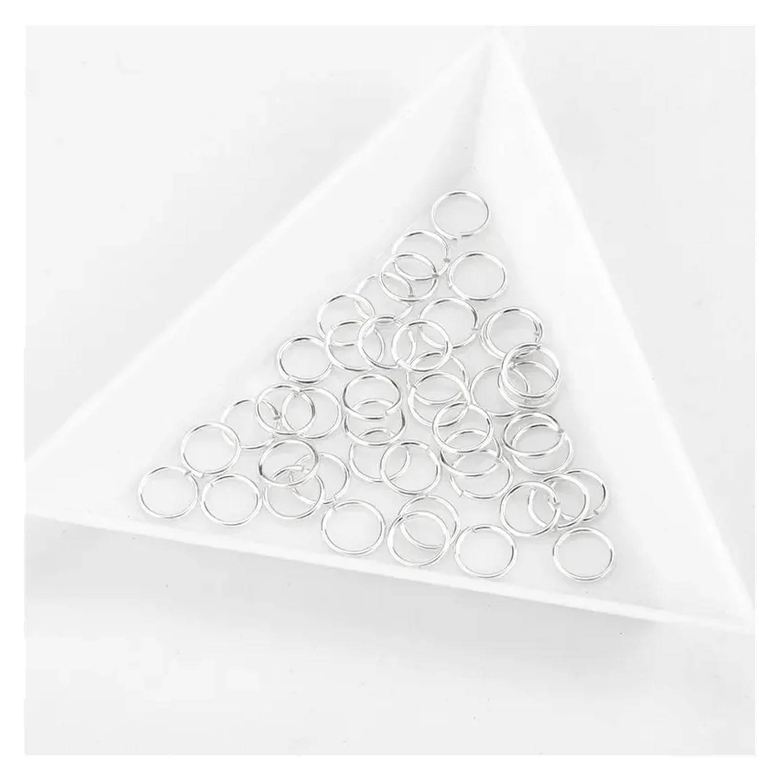 Biegeringe 4–8 mm, 20 Stück/Packung, offene Binderinge zur Herstellung von Schlüsselanhängern und Armbändern, Schmuck, Zubehör (8 mm, 20 Stück)