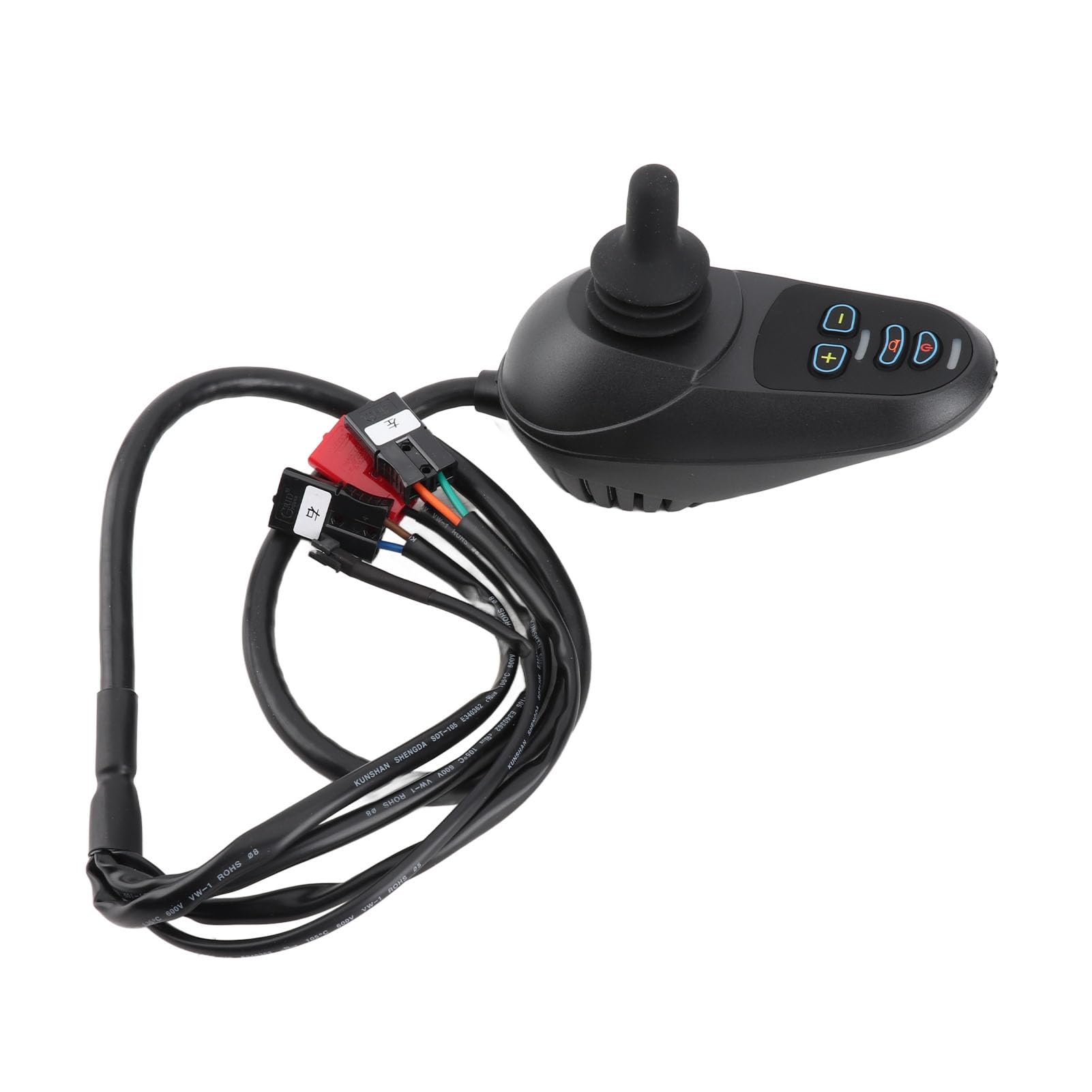 Generic Controlador de Palanca de Mando para Silla de Ruedas Eléctrica Duradero con Protección contra Exceso de Velocidad para Sillas de Ruedas Eléctricas Compatible con Motor de Cepillo de 24V